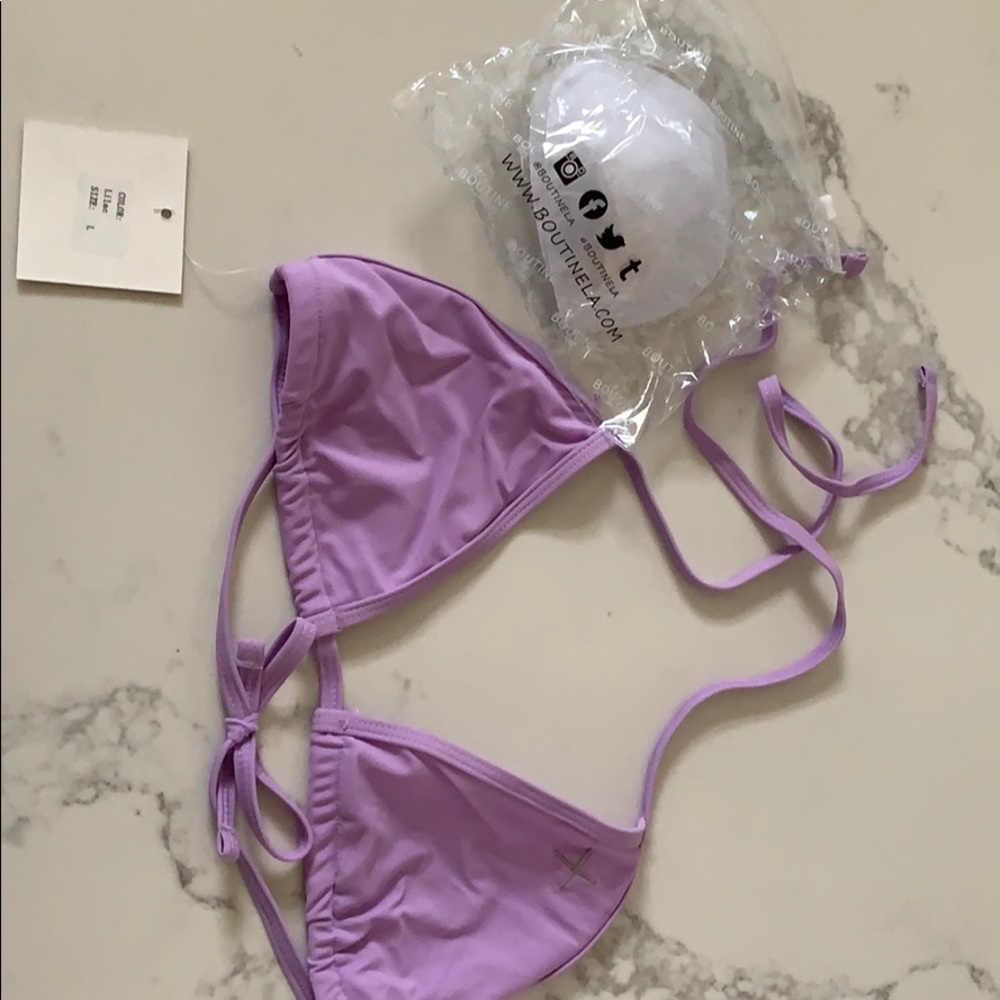 Boutinela lilac triangle top in size large
